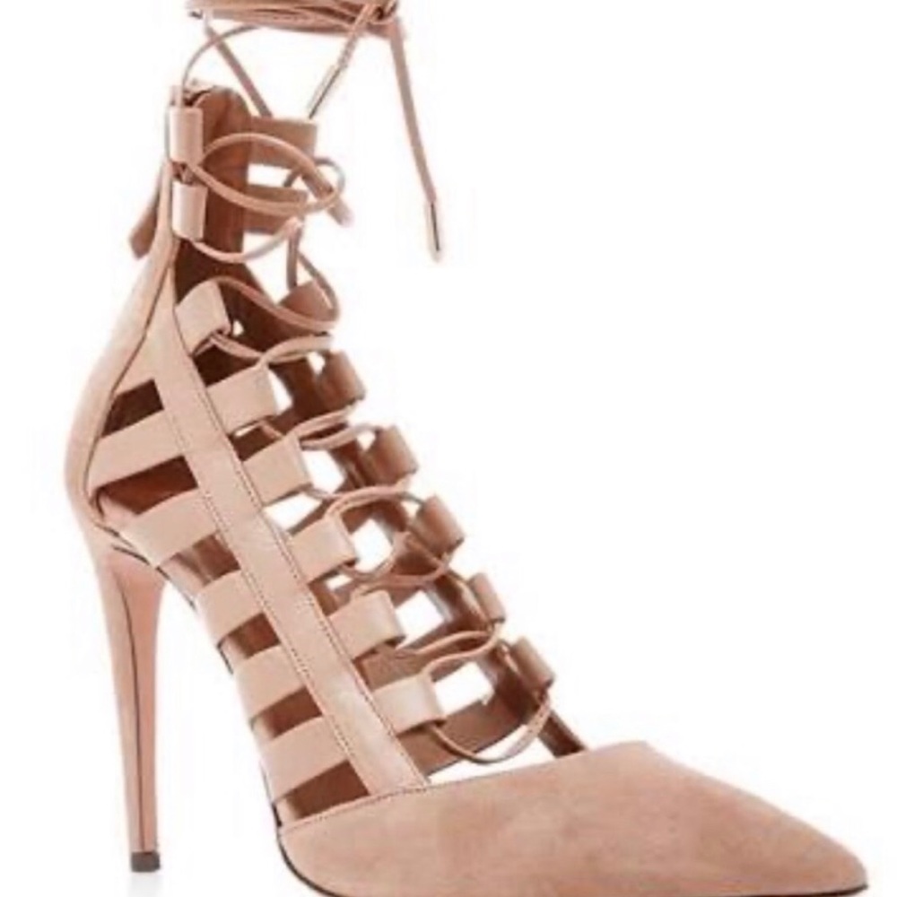Aquazurra Suede Amazon Heels